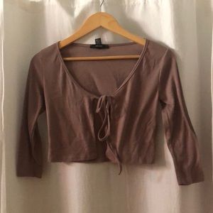 Cropped FOREVER 21 Tied Top